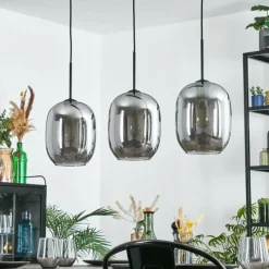 hofstein Apedo Suspension Fumé, 3 lumières