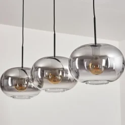 hofstein Apedo Suspension Noir, 3 lumières