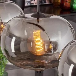 hofstein Apedo Suspension Noir, 3 lumières