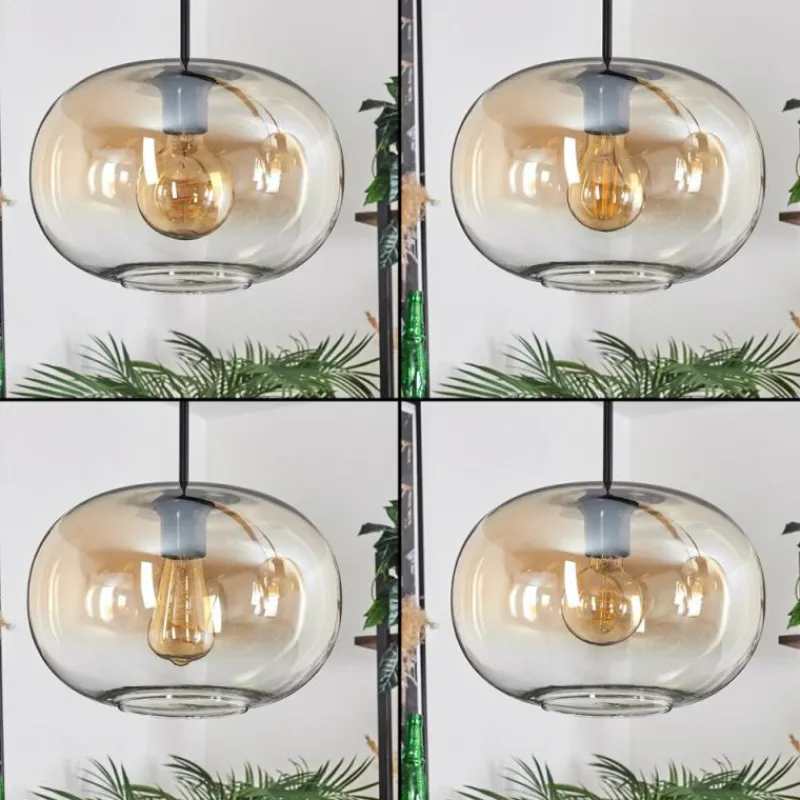 hofstein Apedo Suspension Noir, 3 lumières