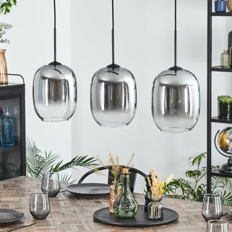 hofstein Apedo Suspension, Suspension Clair, Fumé, 3 lumières