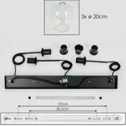 hofstein Apedo Suspension, Suspension Clair, 3 lumières