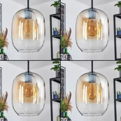 hofstein Apedo Suspension, Suspension Ambre, Clair, 3 lumières