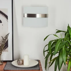 hofstein Applique Avellino Chrome, Chrome brossé, 1 lumière