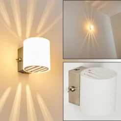 Lampe Turque-hofstein Applique Bamako Nickel mat, 1 lumière