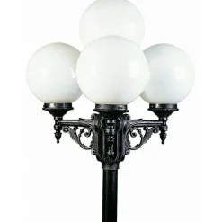 Luminaires Rustiques-Luminaires Albert Leuchten Applique extérieure Albert 2051 Noir, Argenté, 4 lumières