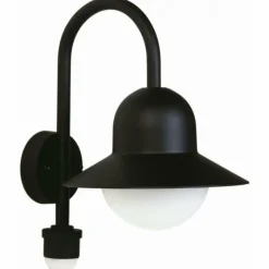 Luminaires Albert Leuchten Applique extérieure Albert 661 Noir, 1 lumière, Détecteur de mouvement