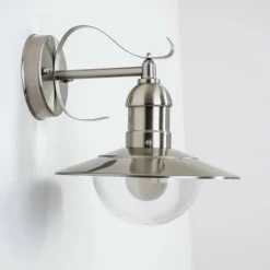 hofstein Applique extérieure Broni Acier inoxydable, 1 lumière
