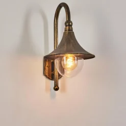 Luminaires Rustiques-hofstein Applique extérieure Elgin Noir doré, 1 lumière
