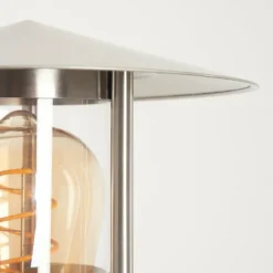 hofstein Applique extérieure Forli Acier inoxydable, Transparent, 1 lumière