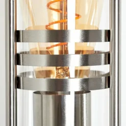 hofstein Applique extérieure Forli Acier inoxydable, Transparent, 1 lumière