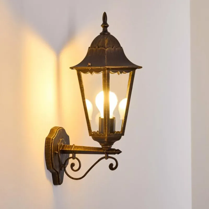 Luminaires Rustiques-hofstein Applique extérieure Hongkong Brun doré, 1 lumière