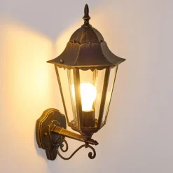 Luminaires Rustiques-hofstein Applique extérieure Hongkong Brun doré, 1 lumière