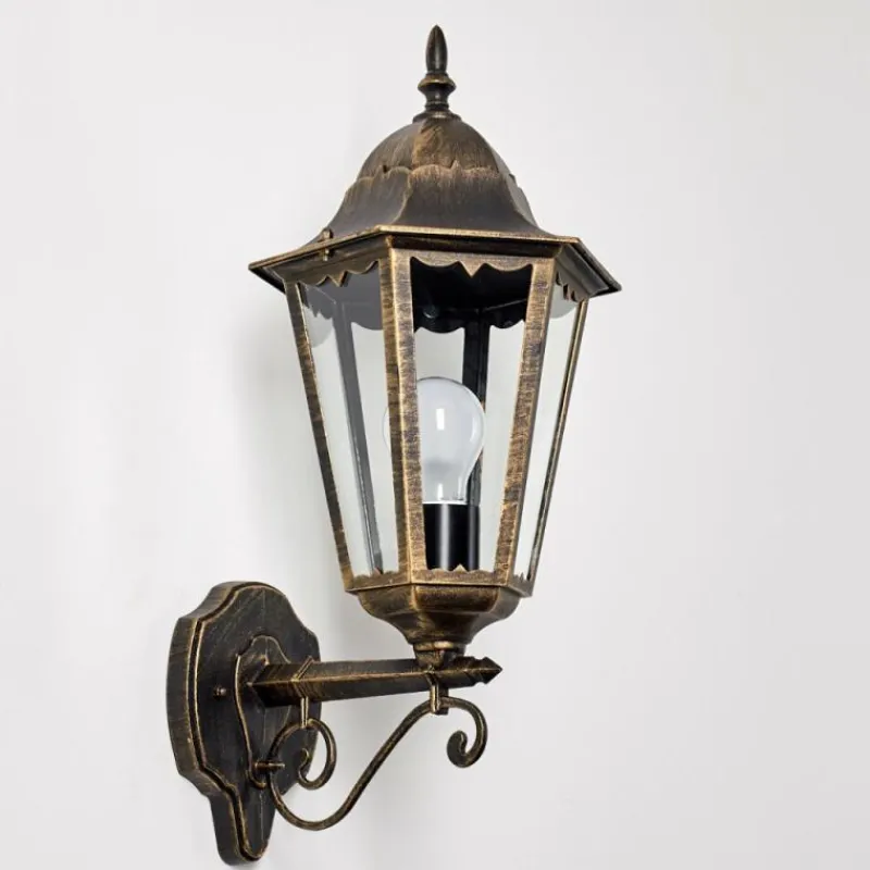 Luminaires Rustiques-hofstein Applique extérieure Hongkong Brun doré, 1 lumière