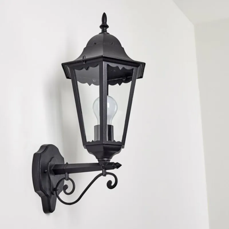 Luminaires Rustiques-hofstein Applique extérieure Hongkong Noir, 1 lumière