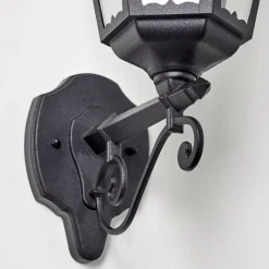 Luminaires Rustiques-hofstein Applique extérieure Hongkong Noir, 1 lumière