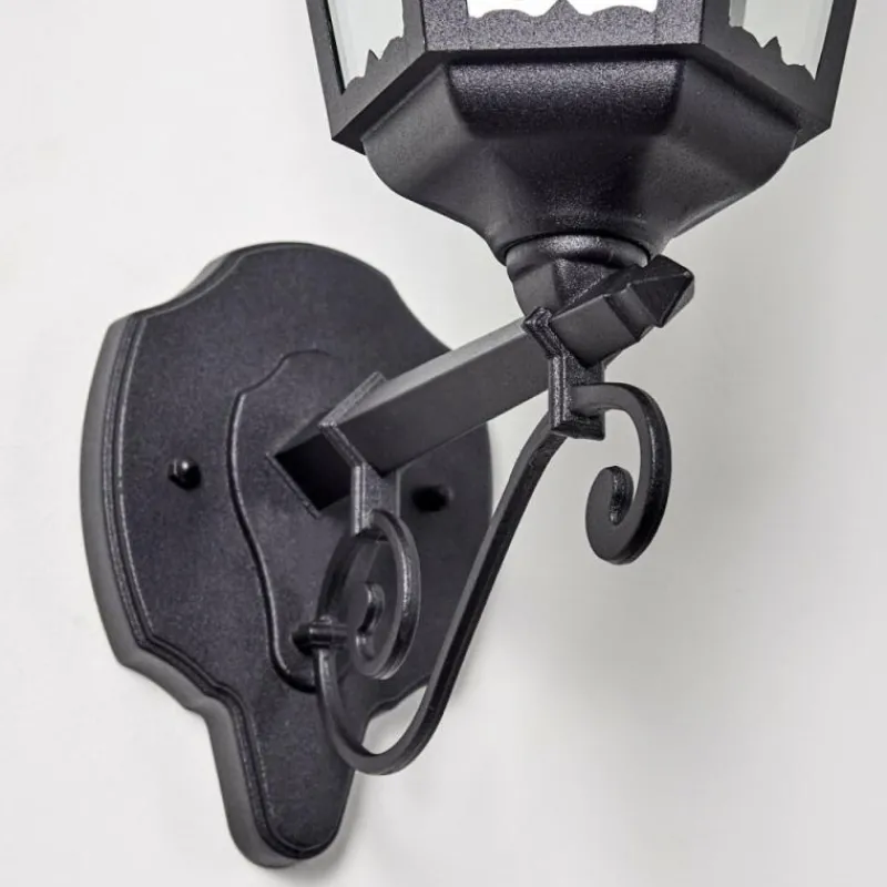 Luminaires Rustiques-hofstein Applique extérieure Hongkong Noir, 1 lumière