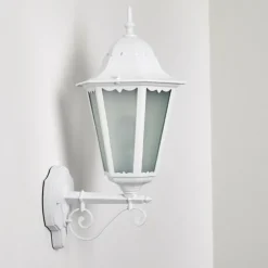 Luminaires Rustiques-hofstein Applique extérieure Hongkong Blanc, 1 lumière