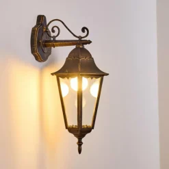 Luminaires Rustiques-hofstein Applique extérieure Hongkong Brun doré, 1 lumière