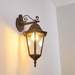 Luminaires Rustiques-hofstein Applique extérieure Hongkong Brun doré, 1 lumière