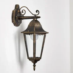 Luminaires Rustiques-hofstein Applique extérieure Hongkong Brun doré, 1 lumière