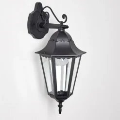 Luminaires Rustiques-hofstein Applique extérieure Hongkong Noir, 1 lumière