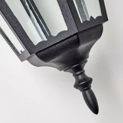 Luminaires Rustiques-hofstein Applique extérieure Hongkong Noir, 1 lumière