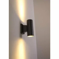 Luminaires Globo Lighting Applique extérieure LED Globo Noir, 2 lumières