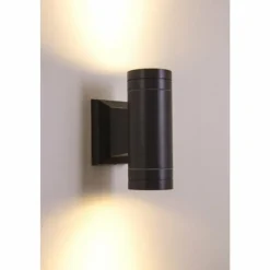 Luminaires Globo Lighting Applique extérieure LED Globo Noir, 2 lumières