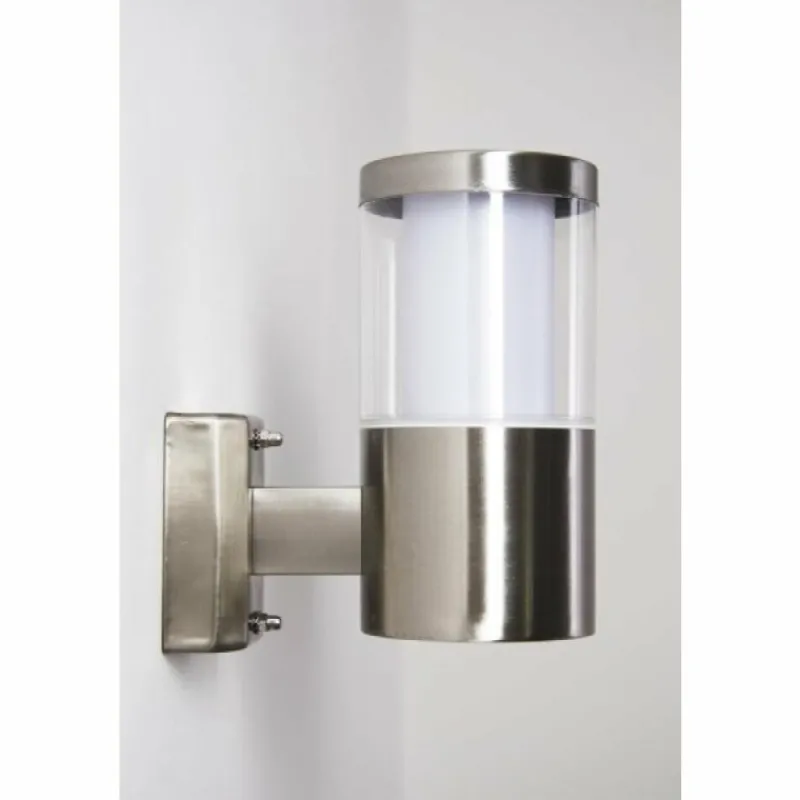 hofstein Applique extérieure Leon LED Acier inoxydable, 1 lumière