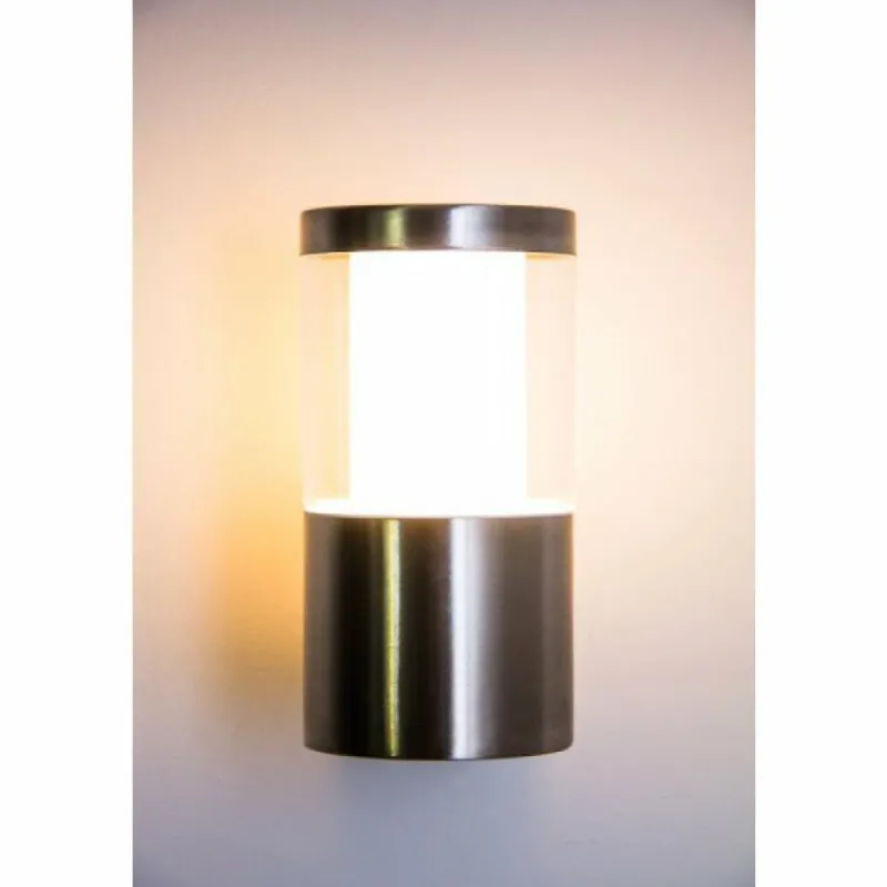 hofstein Applique extérieure Leon LED Acier inoxydable, 1 lumière