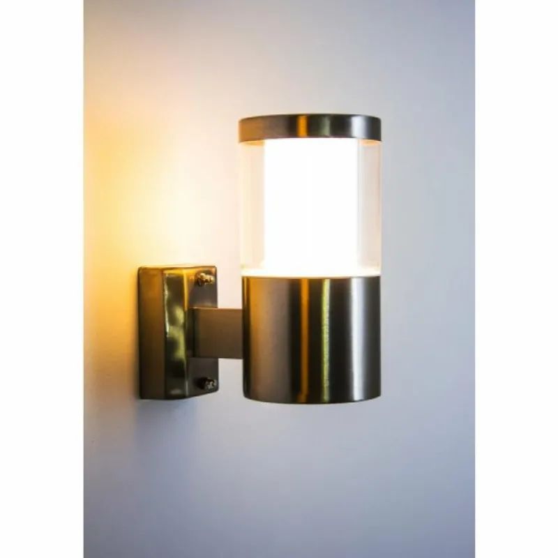 hofstein Applique extérieure Leon LED Acier inoxydable, 1 lumière