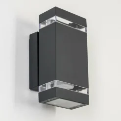 hofstein Applique extérieure Lutak LED Anthracite, 2 lumières