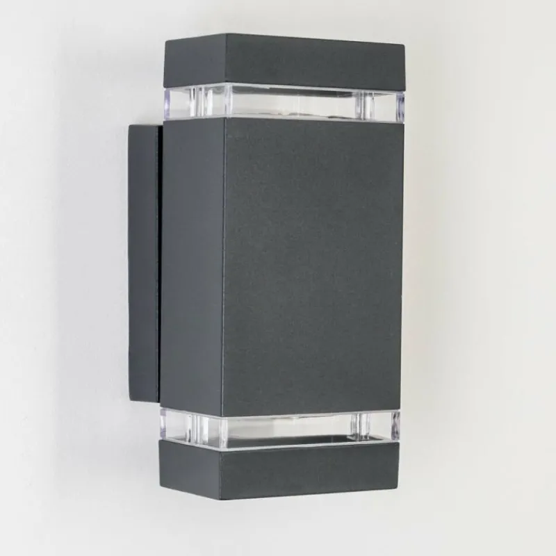 hofstein Applique extérieure Lutak LED Anthracite, 2 lumières