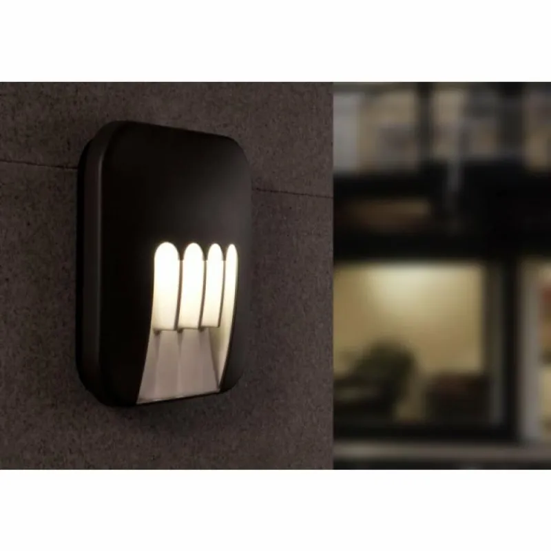 Luminaires Lutec Applique extérieure LUTEC MASK LED Anthracite, 4 lumières