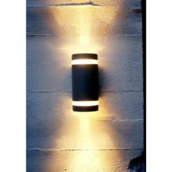 Luminaires Lutec Applique extérieure LUTEC FOCUS Anthracite, 2 lumières