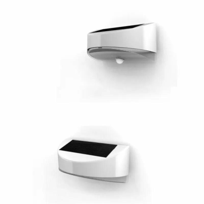 Luminaires Lutec Applique extérieure LUTEC BREAD LED Argenté, 1 lumière, Détecteur de mouvement