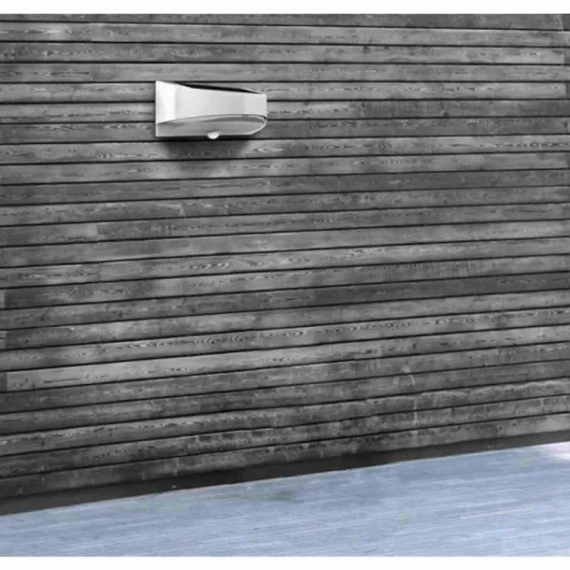 Luminaires Lutec Applique extérieure LUTEC BREAD LED Argenté, 1 lumière, Détecteur de mouvement