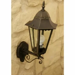 Luminaires Rustiques-hofstein Applique extérieure Massive Zagreb Brun, Rouille, 1 lumière