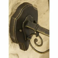 Luminaires Rustiques-hofstein Applique extérieure Massive Zagreb Brun, Rouille, 1 lumière