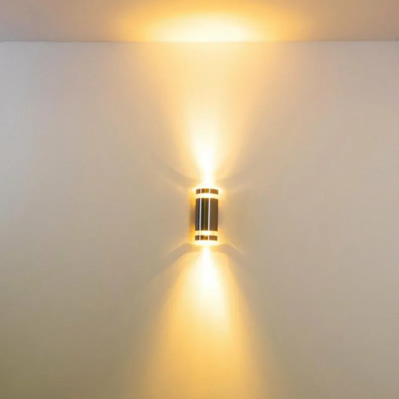 hofstein Applique extérieure Maturin Acier inoxydable, 2 lumières