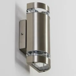 hofstein Applique extérieure Maturin Acier inoxydable, 2 lumières