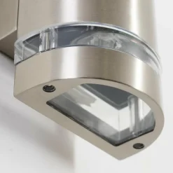 hofstein Applique extérieure Maturin Acier inoxydable, 2 lumières