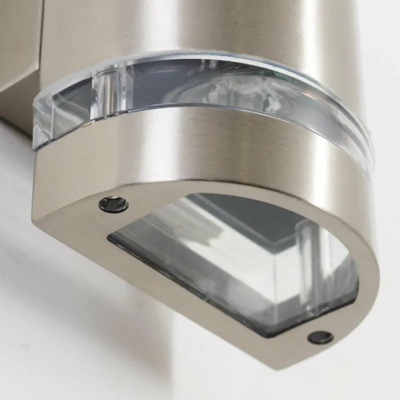 hofstein Applique extérieure Maturin Acier inoxydable, 2 lumières