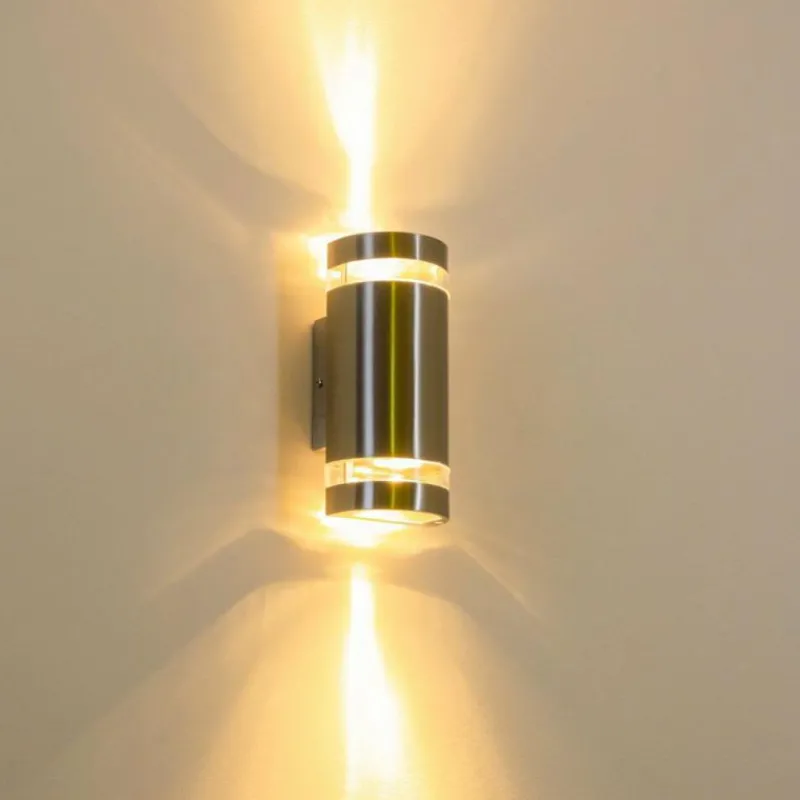 hofstein Applique extérieure Maturin Acier inoxydable, 2 lumières