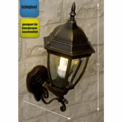 Luminaires Rustiques-Luminaires Rabalux Applique extérieure Rabalux Toronto Transparent, 1 lumière