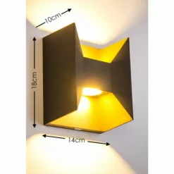 hofstein Applique extérieure Rivas LED Anthracite, 2 lumières