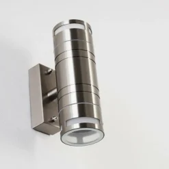 hofstein Applique extérieure Selve Acier inoxydable, 2 lumières