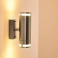 hofstein Applique extérieure Selve Acier inoxydable, 2 lumières