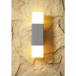 Luminaires Trio applique extérieure Trio HUDSON Acier inoxydable, 2 lumières